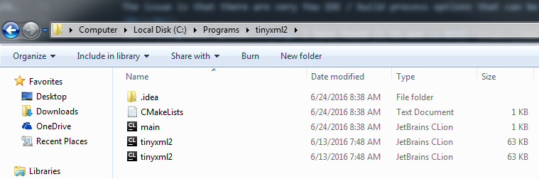 Files in folder